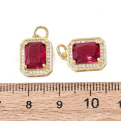 Латунь стекло амулеты&nbsp;ZIRC-F116-09A-G