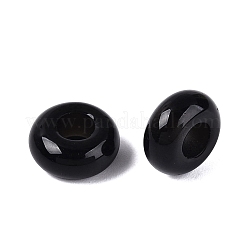 Europäische Perlen aus natürlichem Obsidian&nbsp;G-Q602-04M