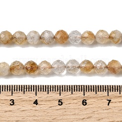 Природный желтый кварц нитей бисера&nbsp;LS-G-A267-B01-01