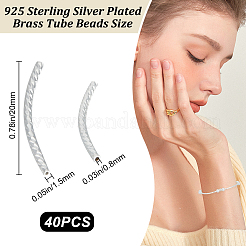 40шт латунные бусины KK-CN0002-61B