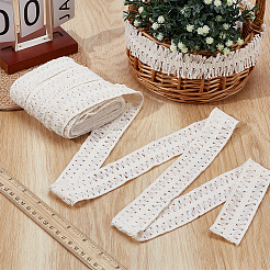 Ruban de dentelle à pompons en coton&nbsp;OCOR-WH0105-197A