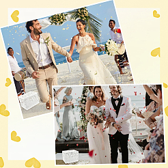 Держатель для денег из дерева на свадьбу с табличкой&nbsp;DJEW-WH20011-001B