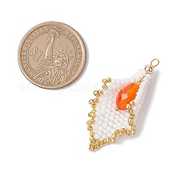 Стеклянные бусины каллы подвески&nbsp;PALLOY-MZ00443