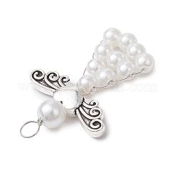 Подвески из перламутровых стеклянных бусин&nbsp;PALLOY-JF03206-02