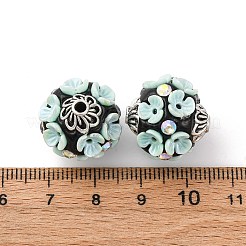 Круглые бусины из смолы ручной работы из Индонезии IPDL-P005-24AS-03