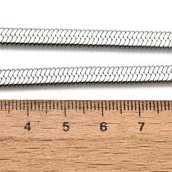 Не тускнеющие цепочки-елочки из нержавеющей стали 201 NJEW-M187-06P