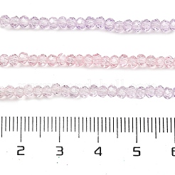 Fili di perline in vetro verniciato trasparente&nbsp;X1-DGLA-A034-T2mm-A05