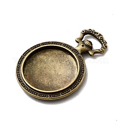 Старинные тибетском стиле сеттинги сплава подвеска кабошон X-TIBEP-M018-31AB-NF