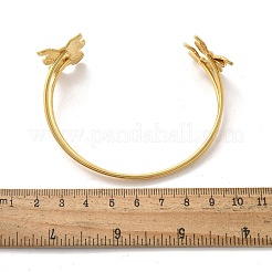 Двухслойные браслеты-манжеты из нержавеющей стали 304 BJEW-C095-01G