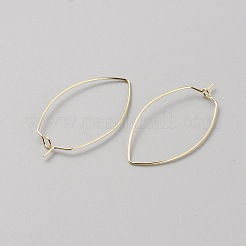 Латунные крючки для сережек&nbsp;KK-WH0056-76C