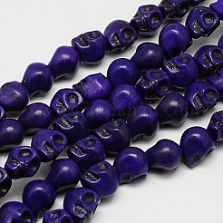 Синтетических нитей бирюзовые бусы TURQ-G113-23x30mm-11