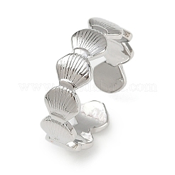 Латунные регулируемые манжеты для женщин RJEW-B132-01A-P