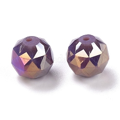 Гальванические непрозрачные стеклянные бусины&nbsp;EGLA-B003-02A-10