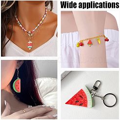 32pcs 4 styles de pendentifs en résine opaque&nbsp;RESI-CA0001-41