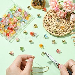 90шт 9 цвета акриловые подвески&nbsp;OACR-CJ0002-58