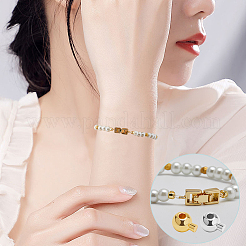 100 шт. 2 цвета латунные обжимные бусины KK-BBC0014-30