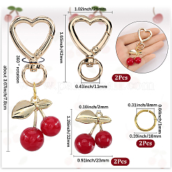 DIY-Kirsch-Schlüsselanhänger-Kits&nbsp;DIY-SP0003-02