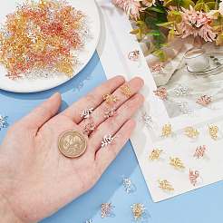 300 шт. 3 цвета железные бусины для плетения дредов FIND-CP0001-51