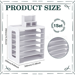 Portacartelle da tavolo in plastica pvc&nbsp;DIY-WH0061-002