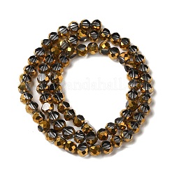 Стеклянные бусины с гальваническим покрытием &nbsp;EGLA-P061-01B-02