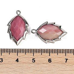 Pendenti a foglia sfaccettati con pietre preziose miste naturali e sintetiche&nbsp;G-I375-04P