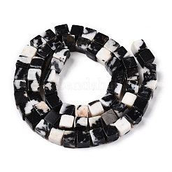 Природные зебры яшмы бисер нитей G-T139-6x6-15A