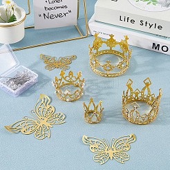 Украшение для торта из цинкового сплава AJEW-CP0008-85S