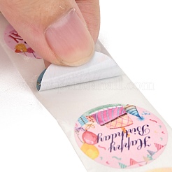 Самоклеющиеся наклейки с тематическим узором на день рождения DIY-E023-08B