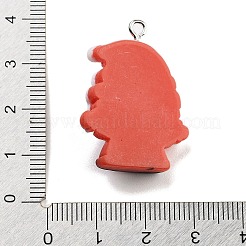 Подвески из непрозрачной смолы на рождественскую тематику RESI-F054-A02