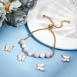 4 шт. латунные подвески-бабочки из пресноводных ракушек&nbsp;KK-BBC0016-61