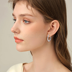 32 paire de boucles d'oreilles créoles en acier inoxydable 202&nbsp;EJEW-UN0005-40
