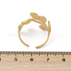 Anillos de puño ajustables de acero inoxidable 304&nbsp;RJEW-Q015-03G-B