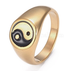 Anillos de dedo de acero inoxidable 304 con revestimiento iónico (IP)&nbsp;STAS-H101-01G-13