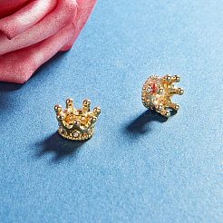 Стойки обшивки латунь микро проложить кубического циркония бусы ZIRC-NB0001-08