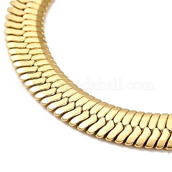 Ионное покрытие (ip) 304 нержавеющая сталь браслет-цепочка в елочку для мужчин и женщин&nbsp;BJEW-E058-01E-G