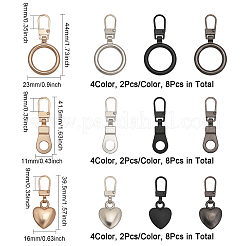 24 шт. 12-х стильный язычок для молнии из цинкового сплава FIND-CA0007-90