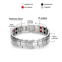 Uhrenarmbänder mit Panther-Kette aus Edelstahl&nbsp;JB672A