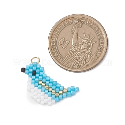 Подвески-птицы из бисера&nbsp;PALLOY-MZ01172-01