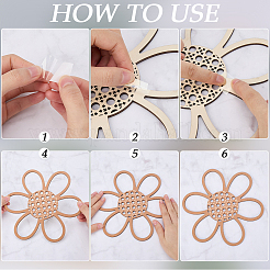 3шт. набор подвесок из натурального дерева&nbsp;WOOD-WH20002-04A