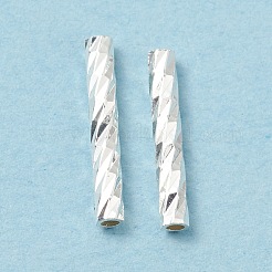 ラックメッキ真鍮直チューブビーズ  カドミウムフリー＆鉛フリー  長持ちメッキ  銀  10x1.5mm  穴：0.8mm&nbsp;KK-WH0061-03A-S