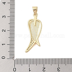 Латунные микропаве прозрачные подвески с фианитом KK-I712-44G