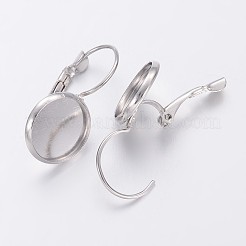 Латунная фурнитура Leverback для серег&nbsp;X-KK-H023-N-NF