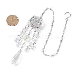 Стеклянные конусные подвесные ловцы солнца&nbsp;HJEW-JM04609