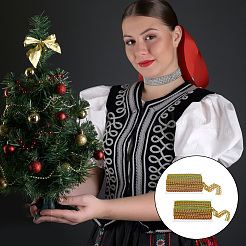 2 карточка 2 стиля отделка металлическим кружевом&nbsp;OCOR-FG0001-72