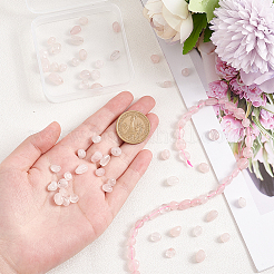 2 нитка натуральный розовый кварц бусины нити G-OC0004-26