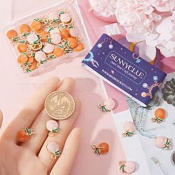 40шт 2 цвета сплава эмалевые подвески ENAM-SC0005-30