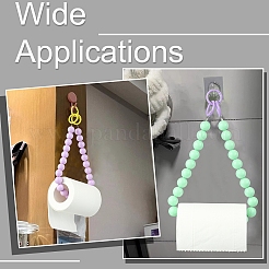 7шт. держатель для салфеток из круглых акриловых бусин HJEW-CJ00085