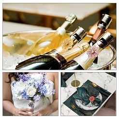 12 шт. 6-х цветные литые кольца для салфеток AJEW-GF0002-70