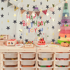 10 шт. бумажные звездные поздравительные баннеры&nbsp;AJEW-CN0005-40A