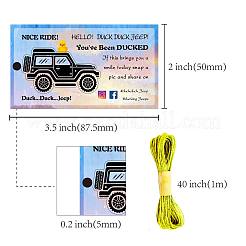 50 Stück Papierkarte&nbsp;AJEW-CN0001-37F